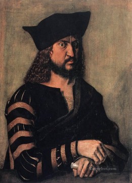  Albert Lienzo - Retrato del elector Federico el Sabio de Sajonia Renacimiento del Norte Alberto Durero